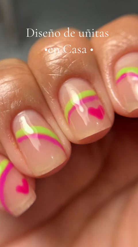 tk@grachy_beauty - Neon Love Stripes