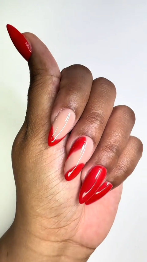 tk@leyanails - Scarlet Waves