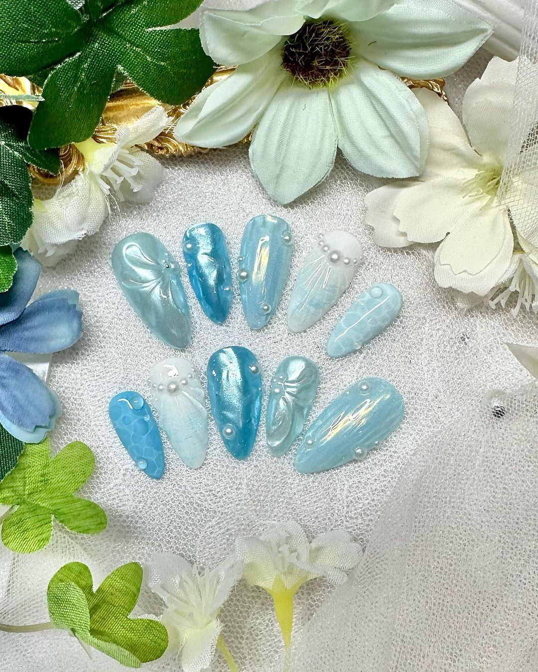 IG@kanna.nails - Ocean Breeze Elegance