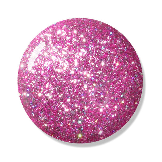 Dazzling Platinum Gel | Pink Sequins